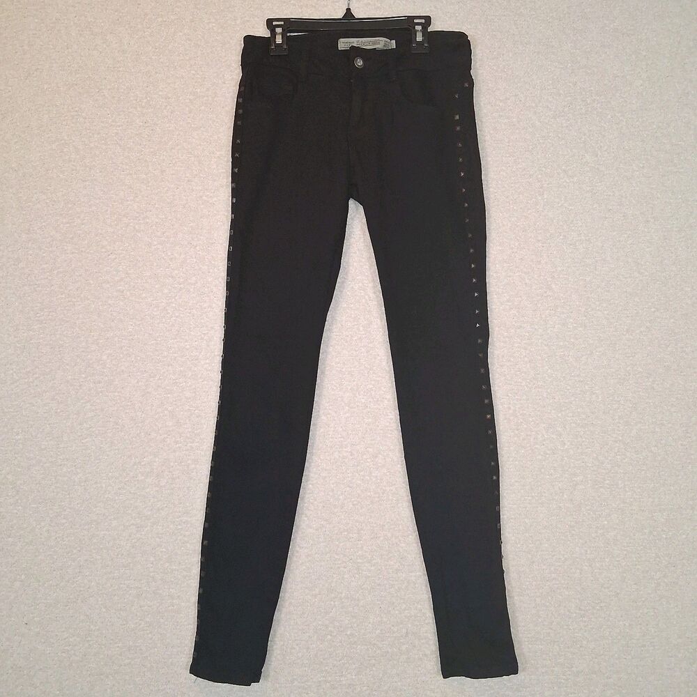 Studded Skinny Jeans Women's Sz 2 Punk Rock Band Alternative Edgy Goth Baddie